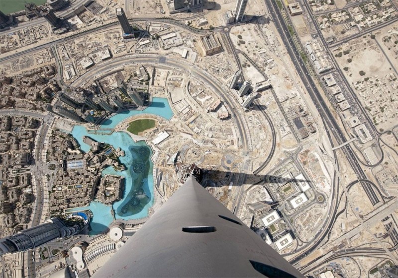 Вид на Дубаи с Бурдж-Халифа, ОАЭ
