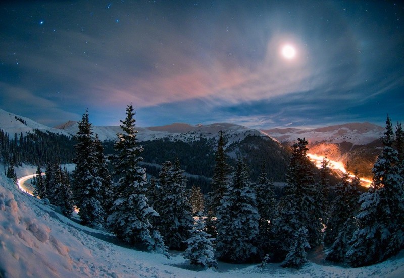Ночь в горах Колорадо