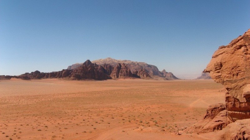 Марсианские пейзажи пустыни Вади-Рам.