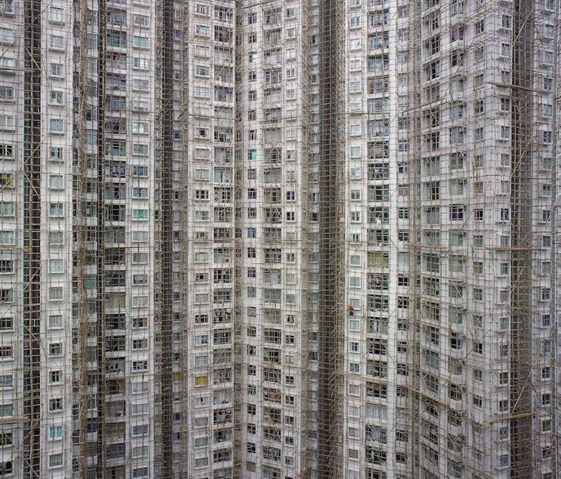 Плотность застройки в Гонконге.