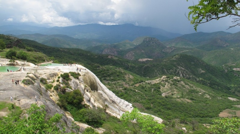 Окаменелые водопады Мексики