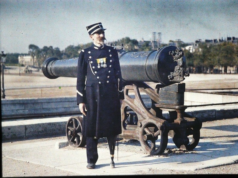 Цветные фотографии Парижа 1914 года.