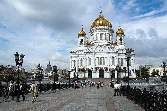 Храм Христа Спасителя в Москве, Россия.