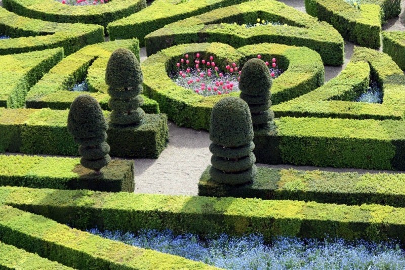 Романтичный сад любви в Шато де Вилландри