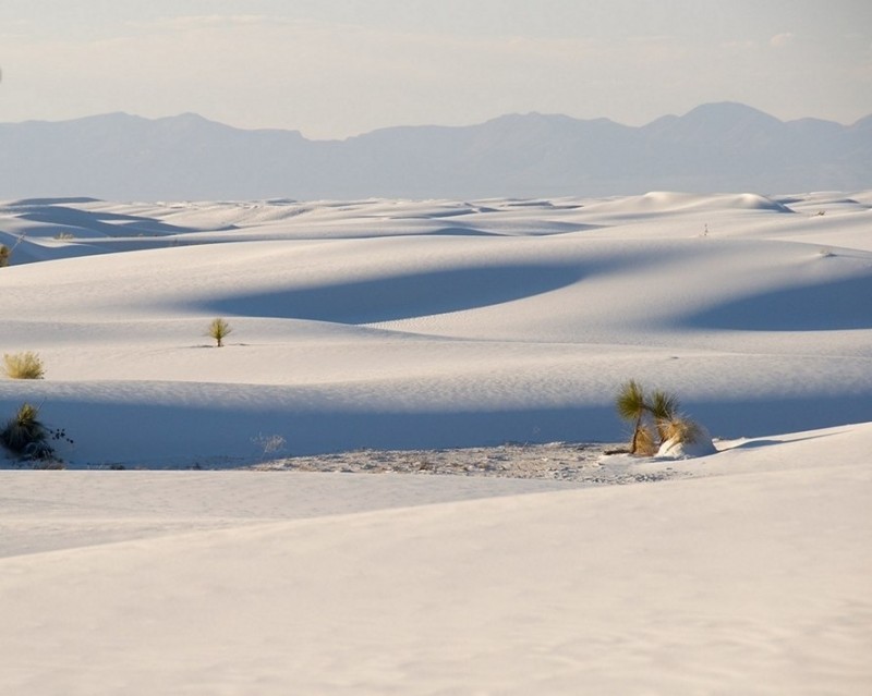 Ослепительно-белый песок в Нью-Мексико