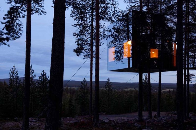 Treehotel в Швеции для любителей природы.