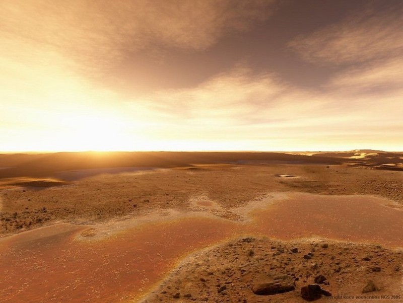 Потрясающие фотографии Марса в художественной обработке.