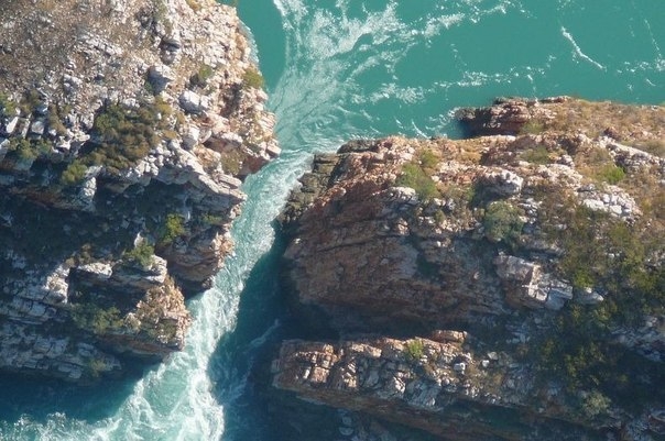 Горизонтальные водопады бухты Талбот, Австралия