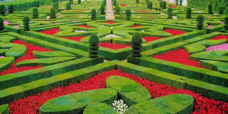 Романтичный сад любви в Шато де Вилландри