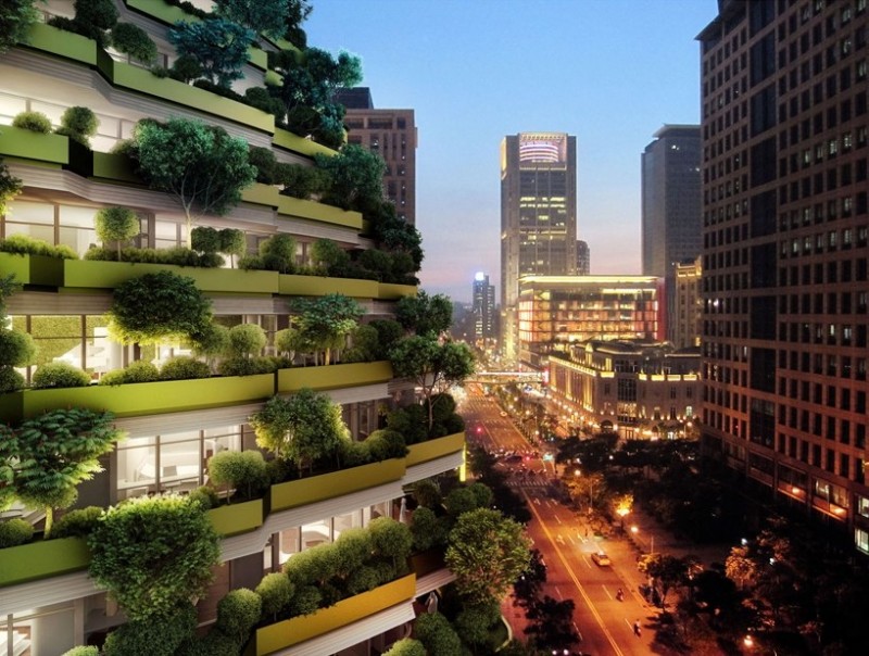 Башня Agora Garden в Тайване Башня Agora Garden в Тайване