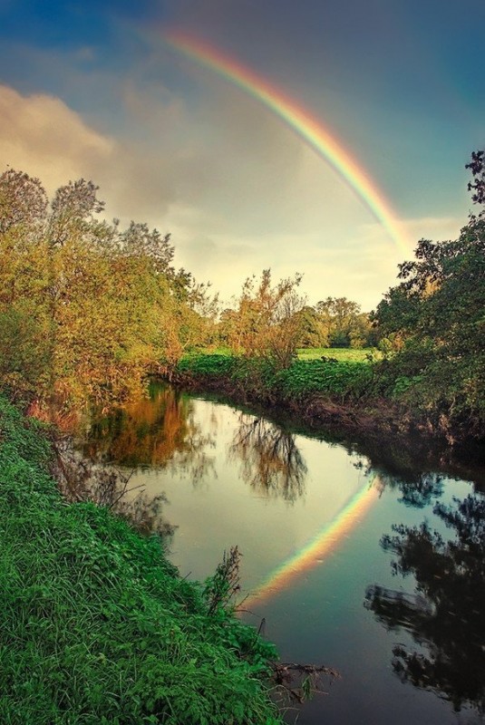 Живописная красота реки Лаган, Северная Ирландия