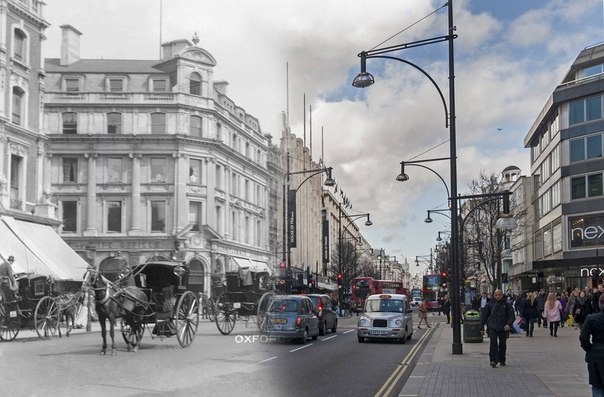 Лондон тогда и сейчас. Фотографии сделанные более 100 лет назад в современных снимках