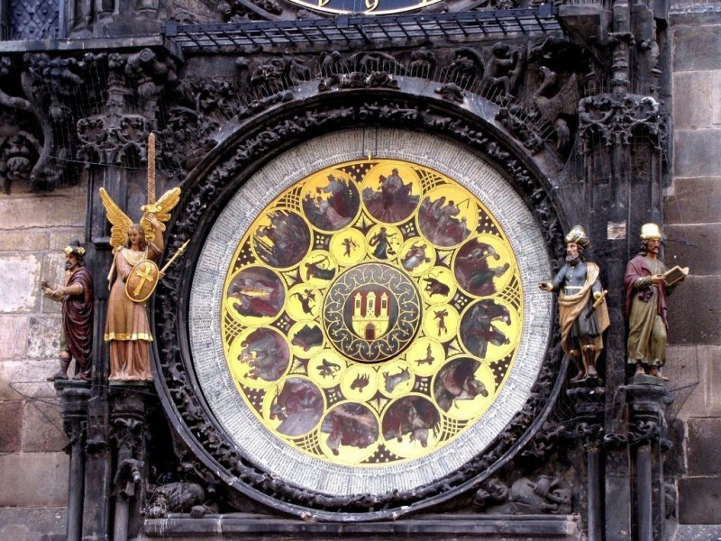 Прага - главные часы Чехии