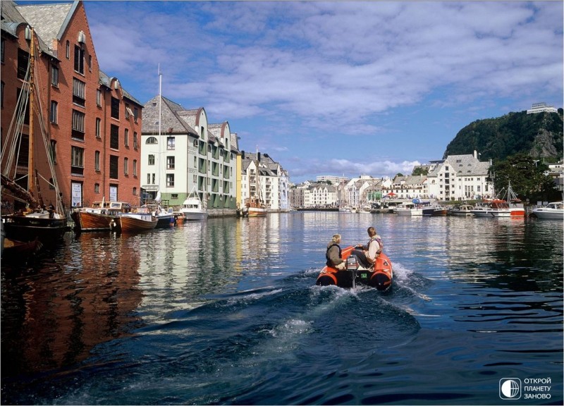 Чудесный норвежский городок Олесунн