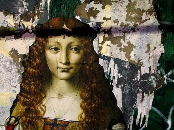 Французский художник Жульен де Касабьянка переносит портреты неизвестных художников из музеев на сте