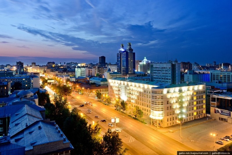 Новосибирск с высоты.
