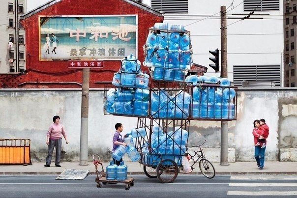 Один из традиционных способов перевозок в Шанхае