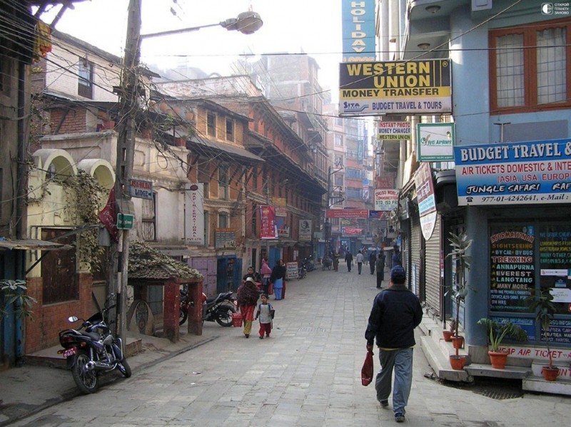 Фрик-стрит - самая популярная улица Катманду