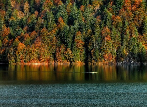 Завораживающая красота озера Сильвенштайн в Баварии, Германия
