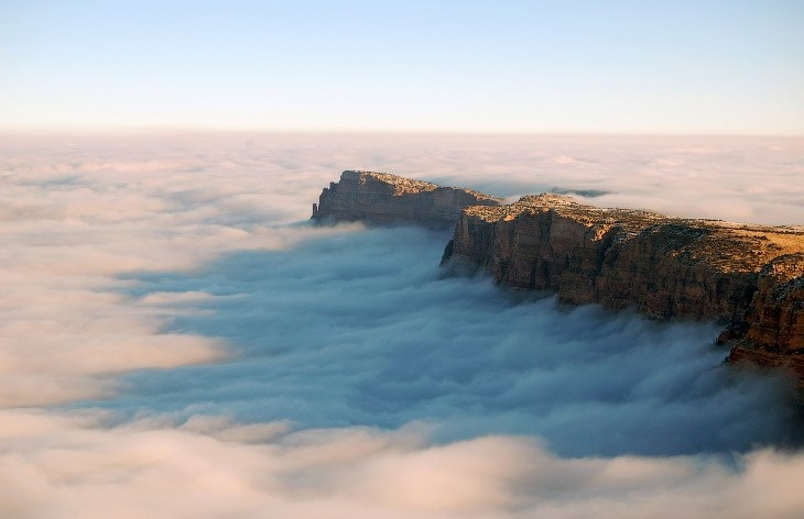 Море облаков в Большом каньоне
