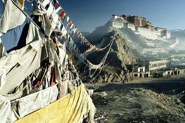 Дворец Потала, резиденция Далай-ламы. Лхаса. Тибет.
