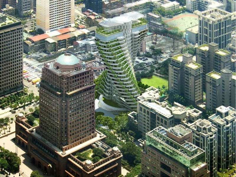 Башня Agora Garden в Тайване Башня Agora Garden в Тайване