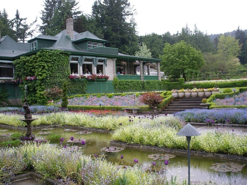Сады Бутчартов (Butchart Gardens, Ванкувер, Канада)