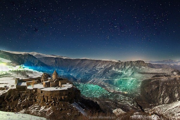 Удивительно красивая зима в Армении