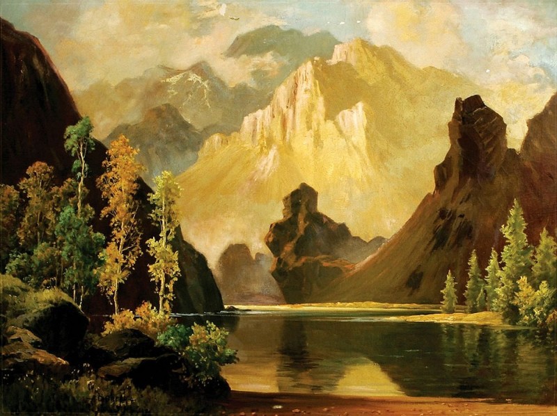 Природа в масле от американского художника. A.D. Greer