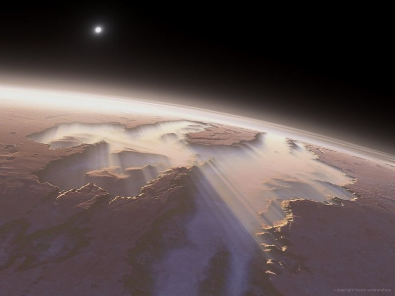 Потрясающие фотографии Марса в художественной обработке.