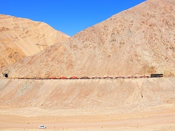 Очень красивая железная дорога в Чили