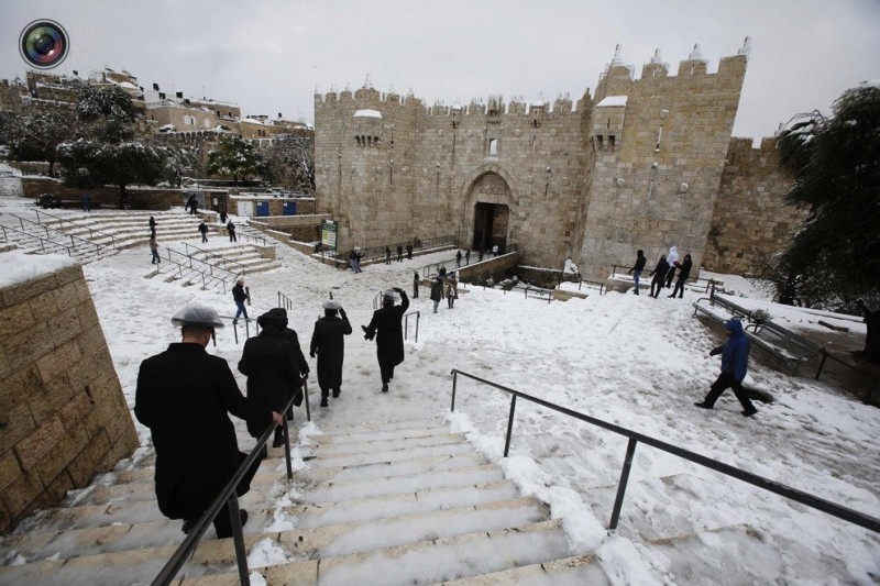 Прогулка по заснеженному Иерусалиму