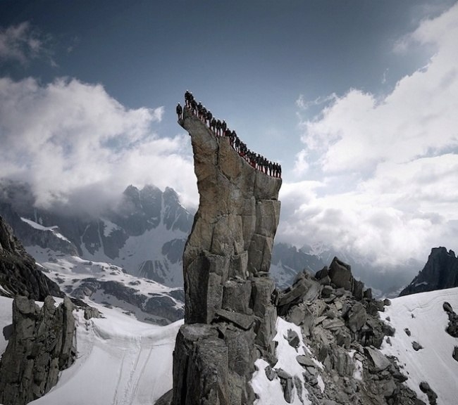 Лучше гор может быть только рекламная кампания на 4 000 метров в Альпах