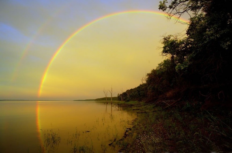 Потрясающие фотографии двойной радуги