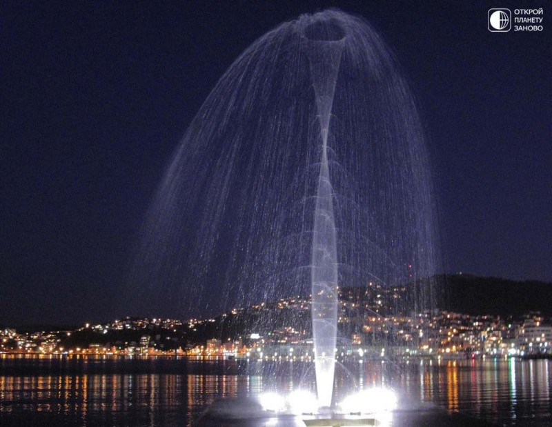 Фонтан Water Whirler в Новой Зеландии