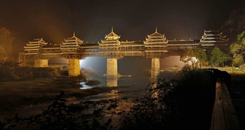 Уникальная архитектура моста Ченьян (Китай)