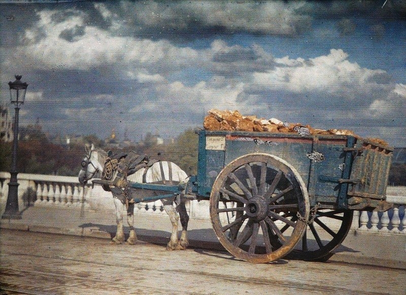 Цветные фотографии Парижа 1914 года.