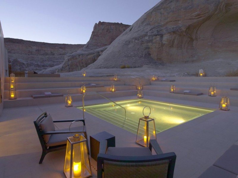 Отель Amangiri среди каньонов Юты. Отель Amangiri среди каньонов Юты.