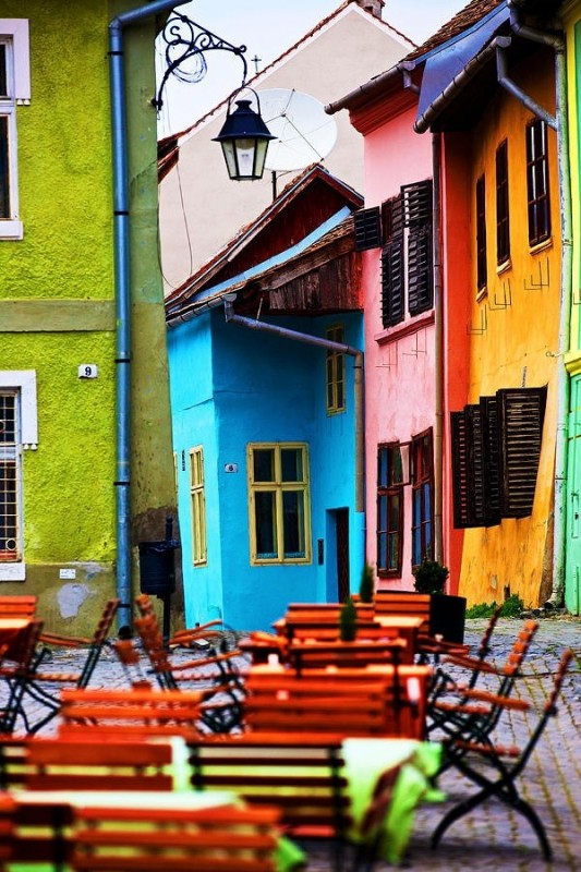 Разноцветный город Сигишоара