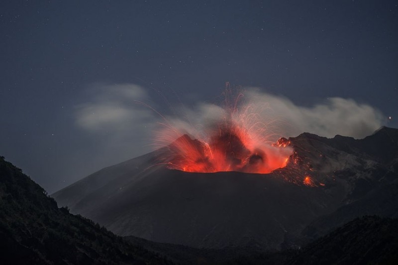 Извержение Сакурадзимы. Февраль 2013
