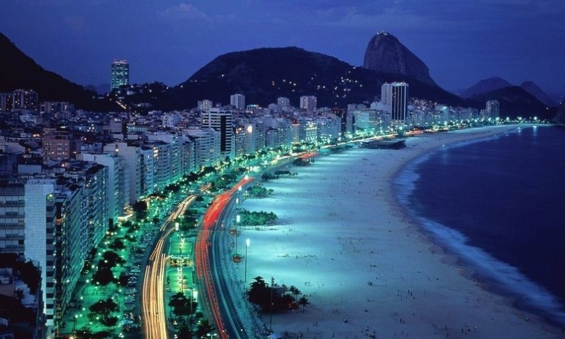 Пляж Копакабана - визитная карточка Рио-де-Жанейро