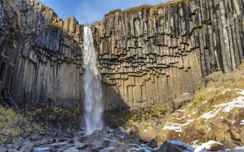 Водопад Свартифосс, Исландия