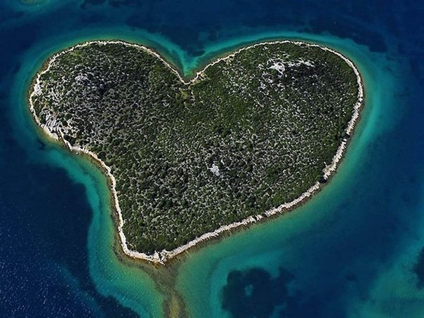 Острова любви. Красивые острова в виде сердца