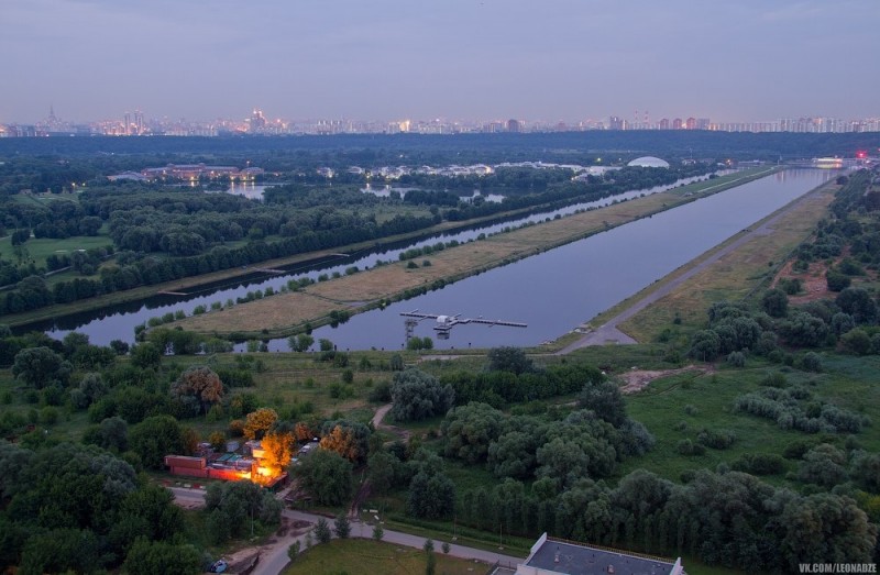 Живописные места в Москве.