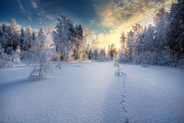 Красивые зимние пейзажи Mikko Lagerstedt