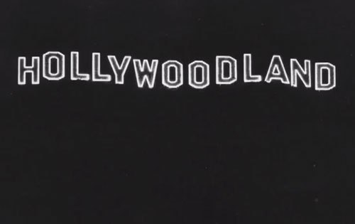 История надписи HOLLYWOOD.