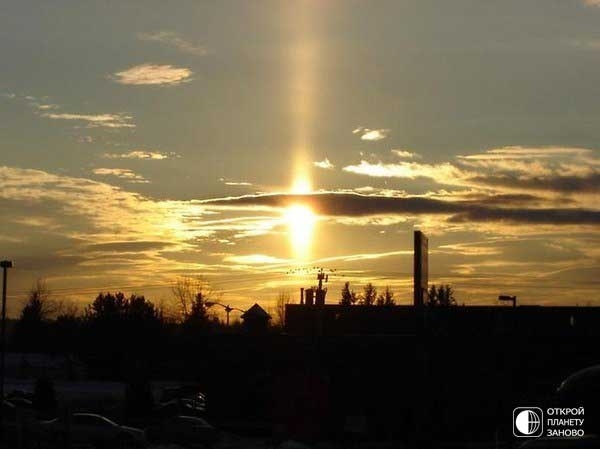Солнечные столбы Солнечные столбы