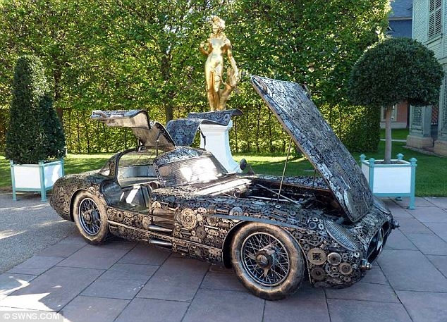 Mercedes Uhlenhaut Coupe из металлолома, Германия Mercedes Uhlenhaut Coupe из металлолома, Германия
