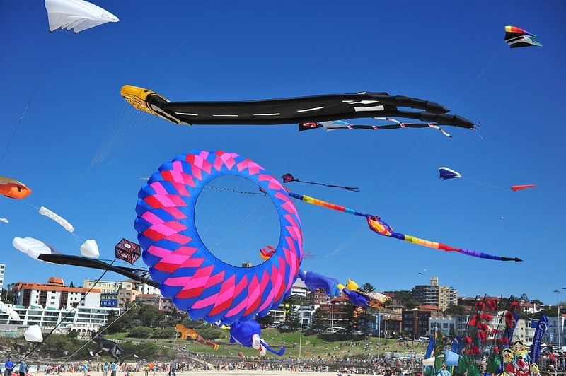 Фестиваль воздушных змеев в Австралии.