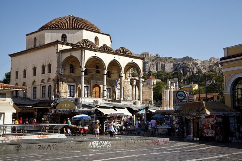 Площадь Монастираки в Афинах.